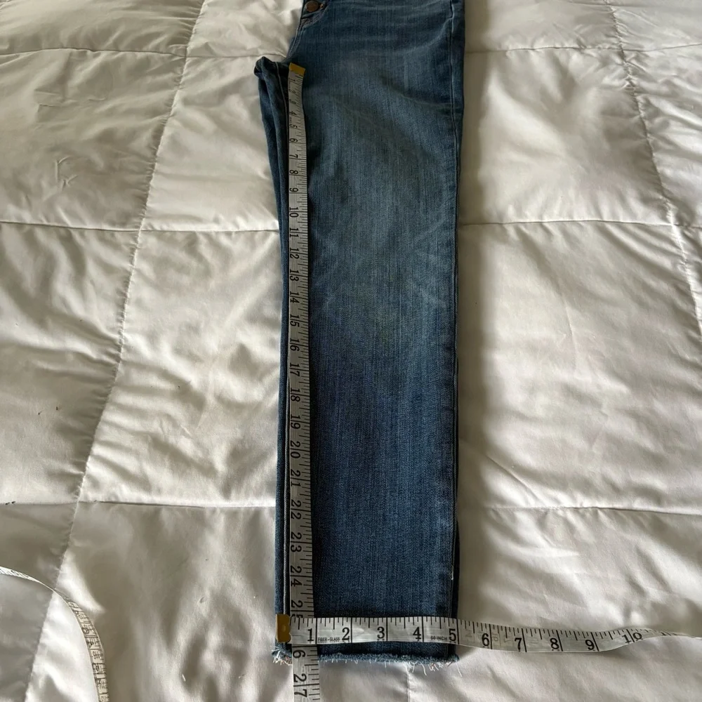 J. Crew Jeans Skinny 10” High Rise Raw Hem Sz 28 Inseam-26”